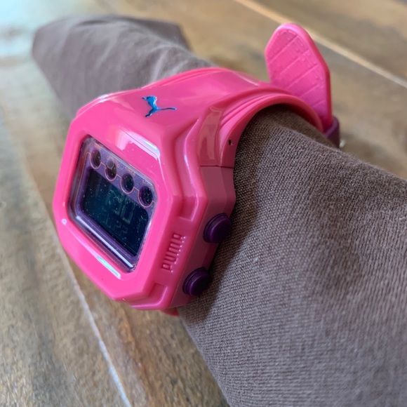 Puma pink digital sports watch - Picture 3 of 8